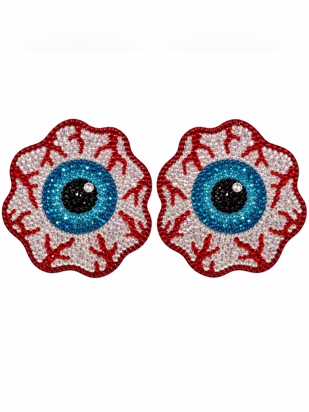 Eye Ball Custom Crystal Pasties Reusable New